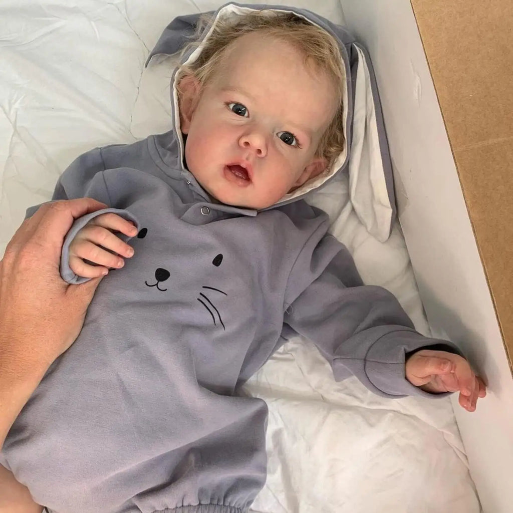 55 cm /22 inch Reborn Dolls Lifelike Babies Handmade Soft Silicone Baby Doll for Kids Gift