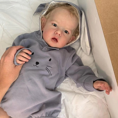 55 cm /22 inch Reborn Dolls Lifelike Babies Handmade Soft Silicone Baby Doll for Kids Gift