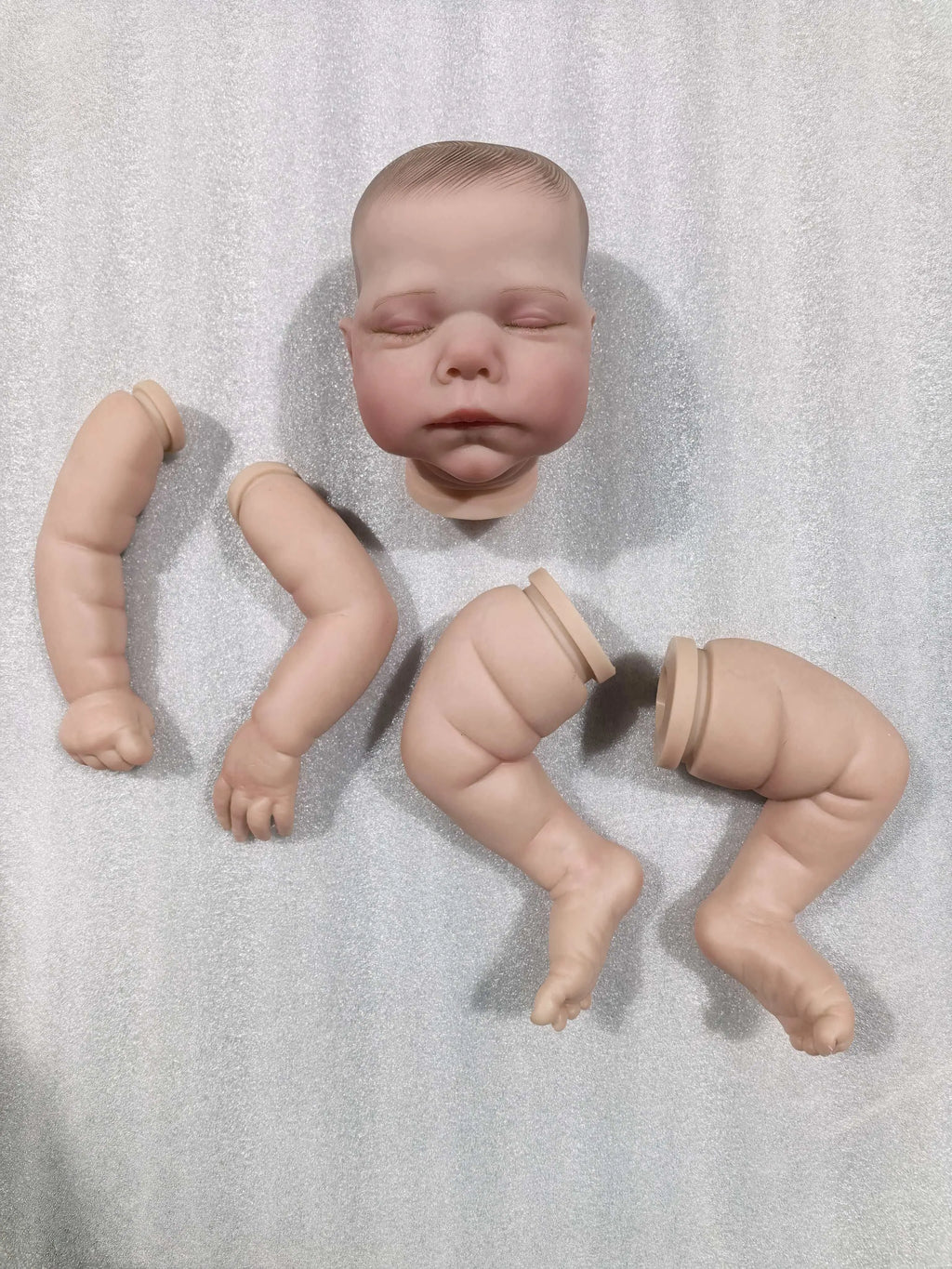 NPK 19inch Already Painted Kits Finished Reborn Doll Size Marley Very Lifelike Baby Doll with Many Details Veins