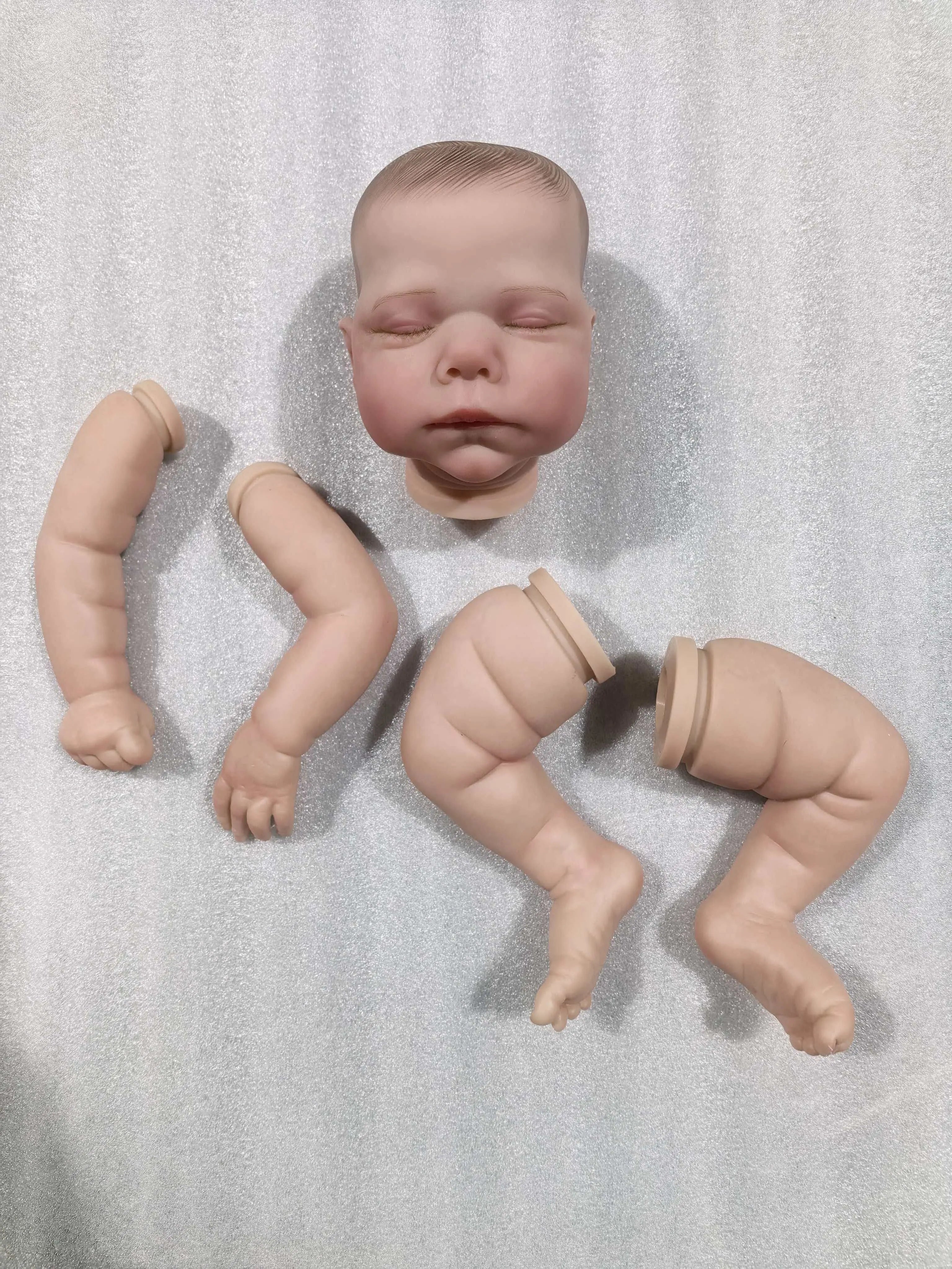 NPK 19inch Already Painted Kits Finished Reborn Doll Size Marley Very Lifelike Baby Doll with Many Details Veins