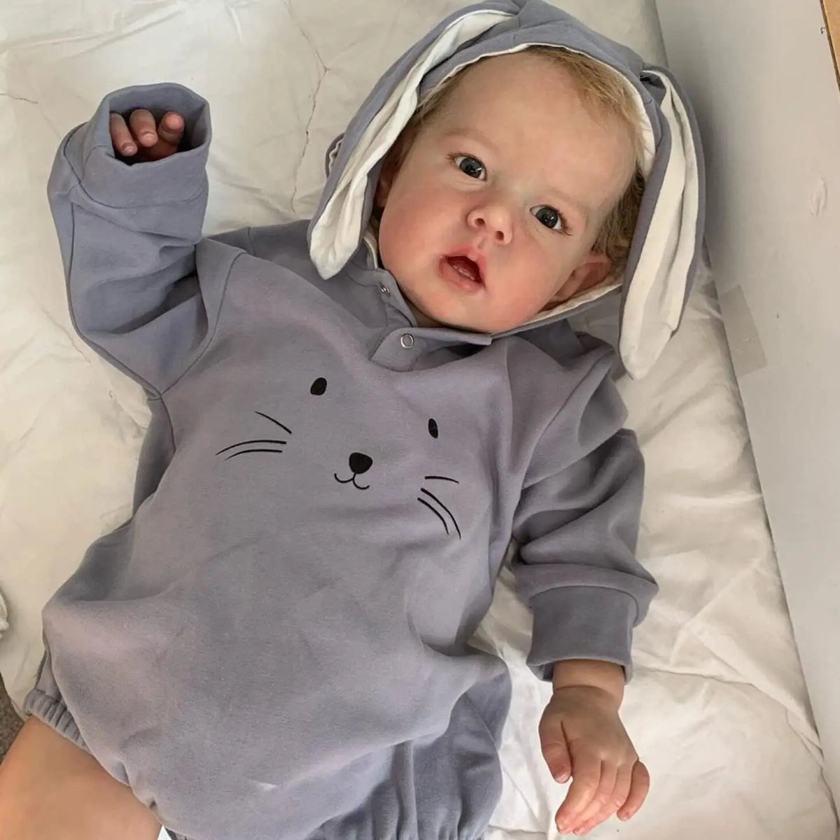 55 cm /22 inch Reborn Dolls Lifelike Babies Handmade Soft Silicone Baby Doll for Kids Gift